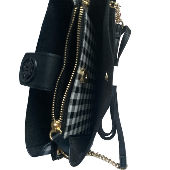 Nanette Lepore Triple Convertible Wallet on a String Black/White Gingham - Picture 7 of 7